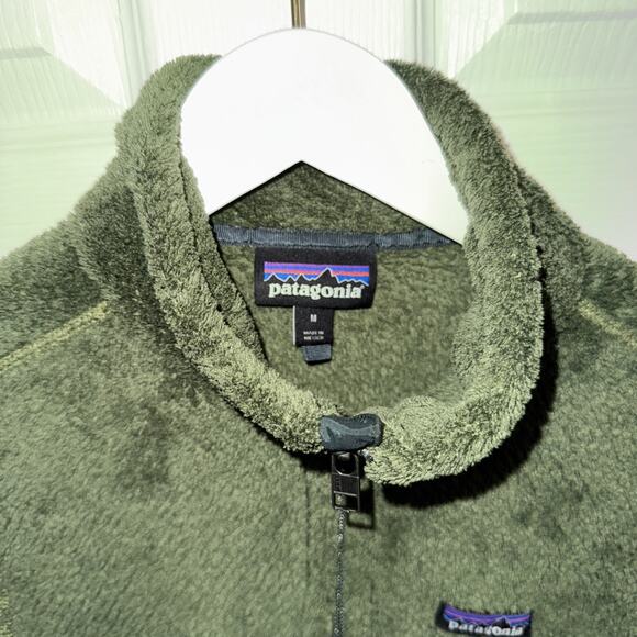 Patagonia Women’s Green Re-Tool Fleece Pfull Zip Size M Outdoor Travel - Picture 2 of 6